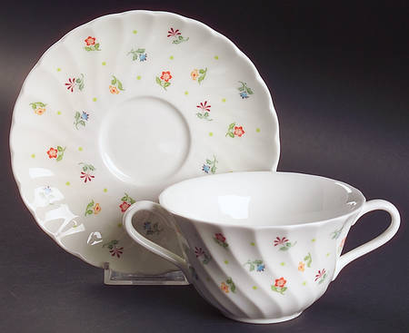 Cascade Flat Cream Soup Bowl & Saucer Set