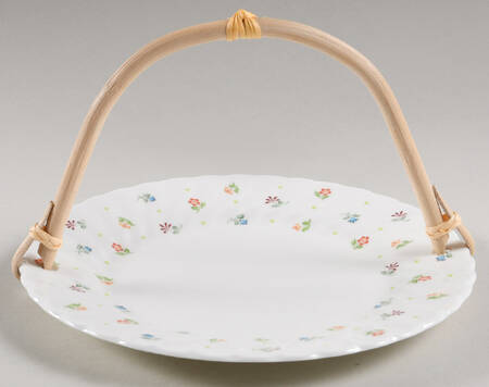 Cascade 5 3/8"-5 5/8" Bamboo Handled Serving Plate  HC