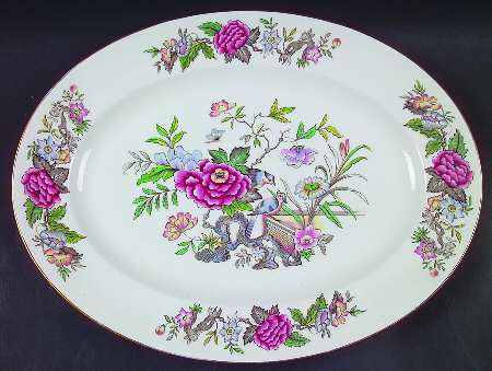 Cathay 15" Oval Serving Platter