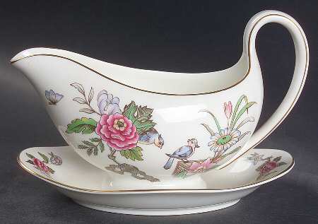Cathay Gravy Boat with Attached Underplate