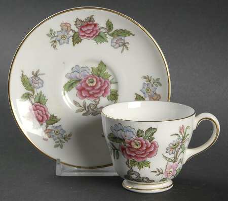 Cathay Footed Demitasse Cup & Saucer Set