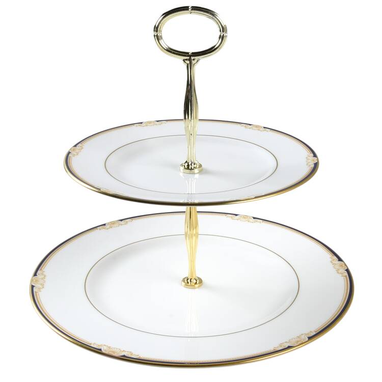 Cavendish 6 5/8"-10"  2 Tiered Serving Tray (Dp, Sp) HC