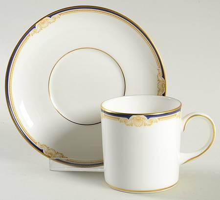 Cavendish Can Shape Demitasse Cup and Saucer Set