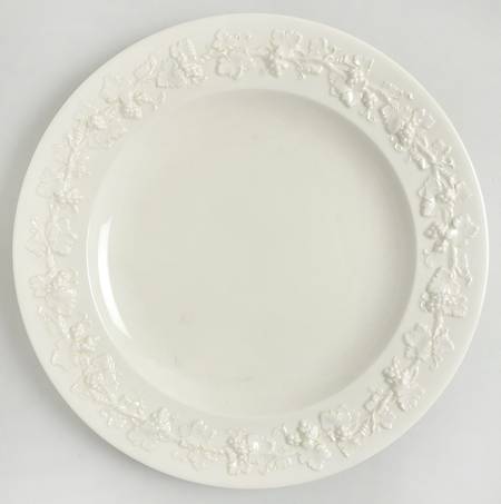 Cream Color on Cream Color (Plain Edge) Service Plate (Charger)