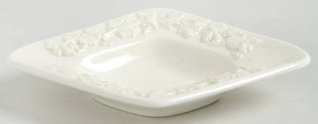 Cream Color on Cream Color (Plain Edge) Small Diamond Shape Ashtray