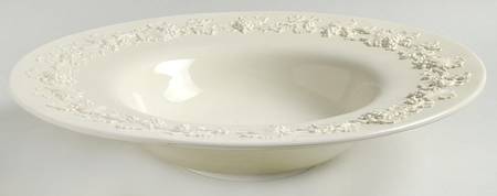 Cream Color on Cream Color (Plain Edge) Centerpiece/Console Bowl