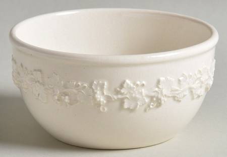 Cream Color on Cream Color (Plain Edge) Individual Open Sugar Bowl
