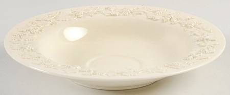 Cream Color on Cream Color (Plain Edge) Medium Saucer for Bowl & Saucer Set