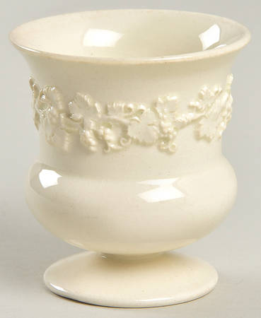 Cream Color on Cream Color (Plain Edge) Toothpick Holder
