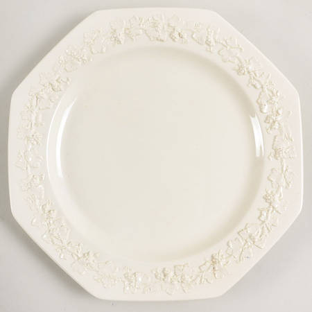 Cream Color on Cream Color (Plain Edge) Octagonal Salad Plate