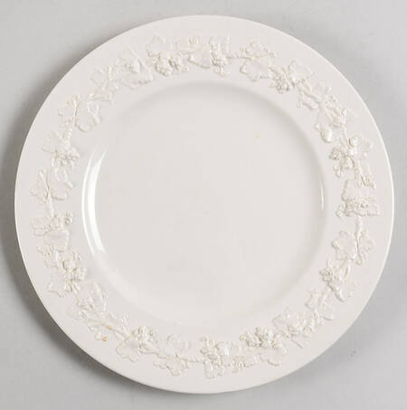Cream Color on Cream Color (Plain Edge) Salad Plate