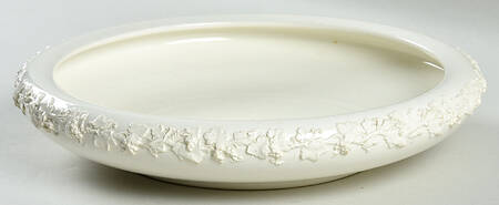 Cream Color on Cream Color (Plain Edge) 8" Gardenia Bowl