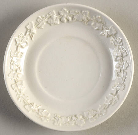 Cream Color on Cream Color (Plain Edge) Saucer for Demitasse Cup