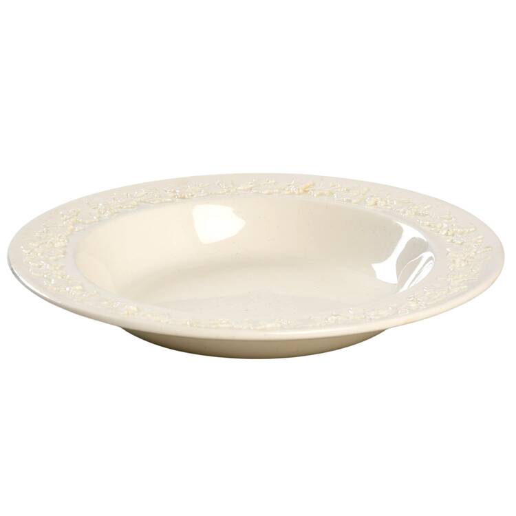 Cream Color on Cream Color (Plain Edge) Rim Fruit/Dessert (Sauce) Bowl