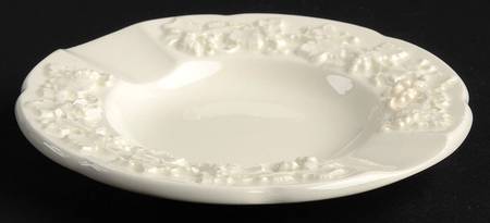 Cream Color on Cream Color (Plain Edge) 4" Ashtray