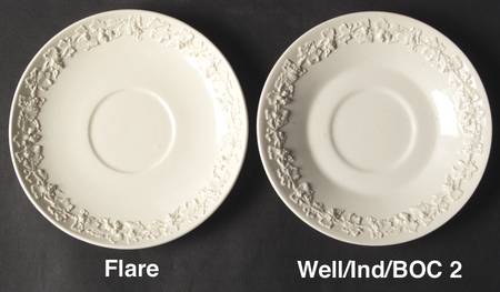 Cream Color on Cream Color (Plain Edge) Saucer for Footed Bouillon Cup