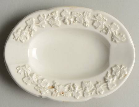 Cream Color on Cream Color (Plain Edge) 4" Ashtray