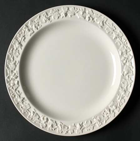 Cream Color on Cream Color (Plain Edge) Luncheon Plate