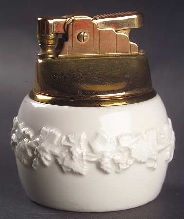 Cream Color on Cream Color (Plain Edge) Cigarette Lighter