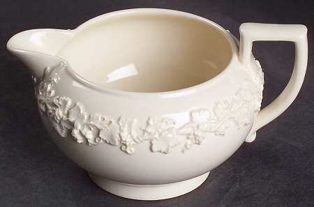 Cream Color on Cream Color (Plain Edge) Mini Creamer