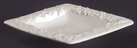 Cream Color on Cream Color (Plain Edge) Small Diamond Shape Ashtray