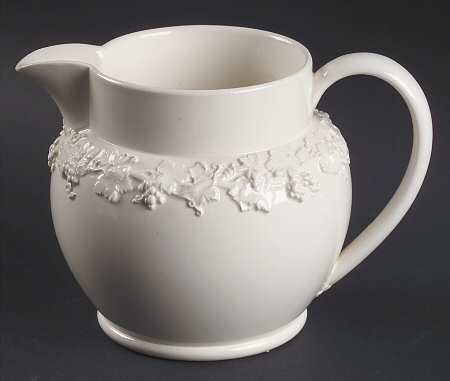Cream Color on Cream Color (Plain Edge) 16 Oz Pitcher