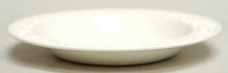 Cream Color on Cream Color (Plain Edge) Rim Soup Bowl