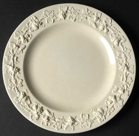 Cream Color on Cream Color (Plain Edge) Dinner Plate