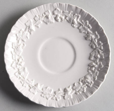 Cream Color on Cream Color (Shell Edge) Saucer for Footed Cup