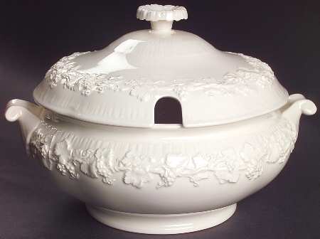 Cream Color on Cream Color (Shell Edge) Tureen &  Lid