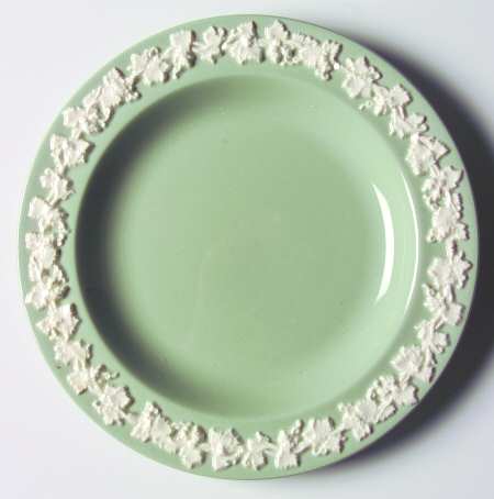 Cream Color on Celadon (Plain) Bread & Butter Plate