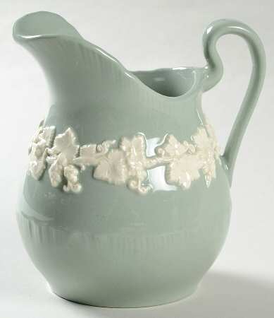 Cream Color on Celadon (Shell Edge) Creamer