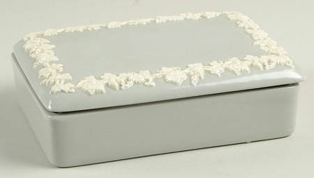 Cream Color on Grey (Plain) Cigarette Box & Lid