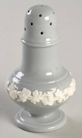Cream Color on Grey (Plain) Pepper Shaker