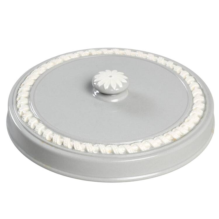 Cream Color on Grey (Plain) Lid for Candy Box