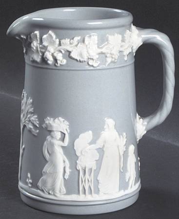 Cream Color on Grey (Plain) 12 Oz Jug