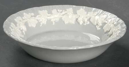 Cream Color on Grey (Shell Edge) Fruit/Dessert (Sauce) Bowl