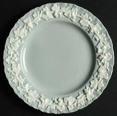 Cream Color on Grey (Shell Edge) Bread & Butter Plate