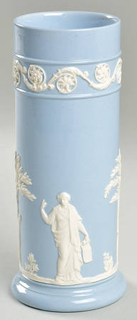 Cream Color on Lavender (Plain) Spill Vase