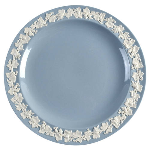 Cream Color on Lavender (Plain) Dinner Plate