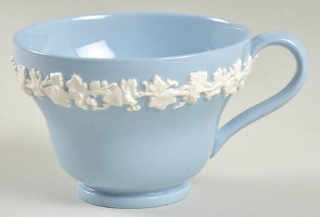 Cream Color on Lavender (Plain) Footed Cup