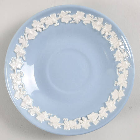 Cream Color on Lavender (Plain) Saucer