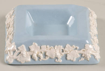 Cream Color on Lavender (Plain) 2" Square Ashtray