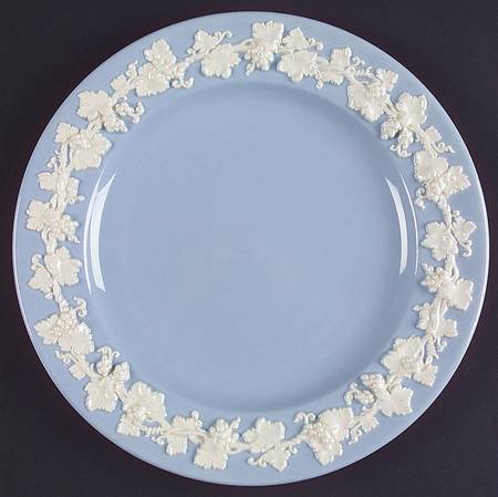 Cream Color on Lavender (Plain) Salad Plate