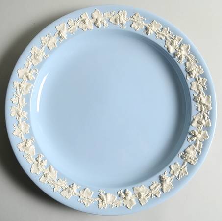 Cream Color on Lavender (Plain) 14" Chop Plate (Round Platter)