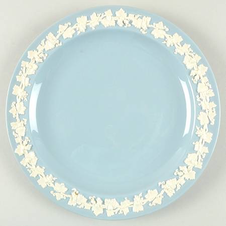 Cream Color on Lavender (Plain) Dinner Plate