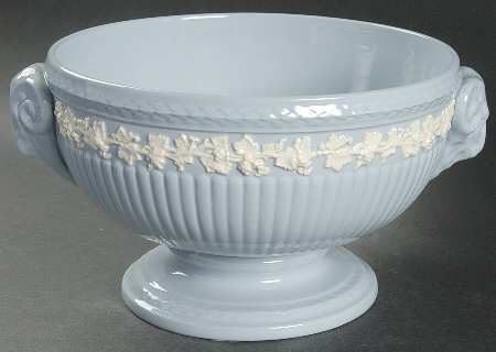 Cream Color on Lavender (Plain) Large Fruit Bowl