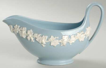 Cream Color on Lavender (Plain) Gravy Boat