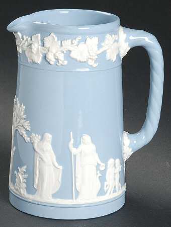 Cream Color on Lavender (Plain) 16 Oz Pitcher