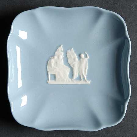 Cream Color on Lavender (Plain) Square Tray
